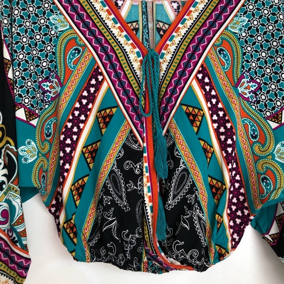 Flying Tomato Crop Top Dolman Sleeve Small - Picture 4 of 6